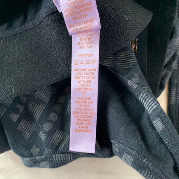 Forever Savage X Fenty Bralette size 1X 95% cotton 5% elastane black & gold - Picture 5 of 6